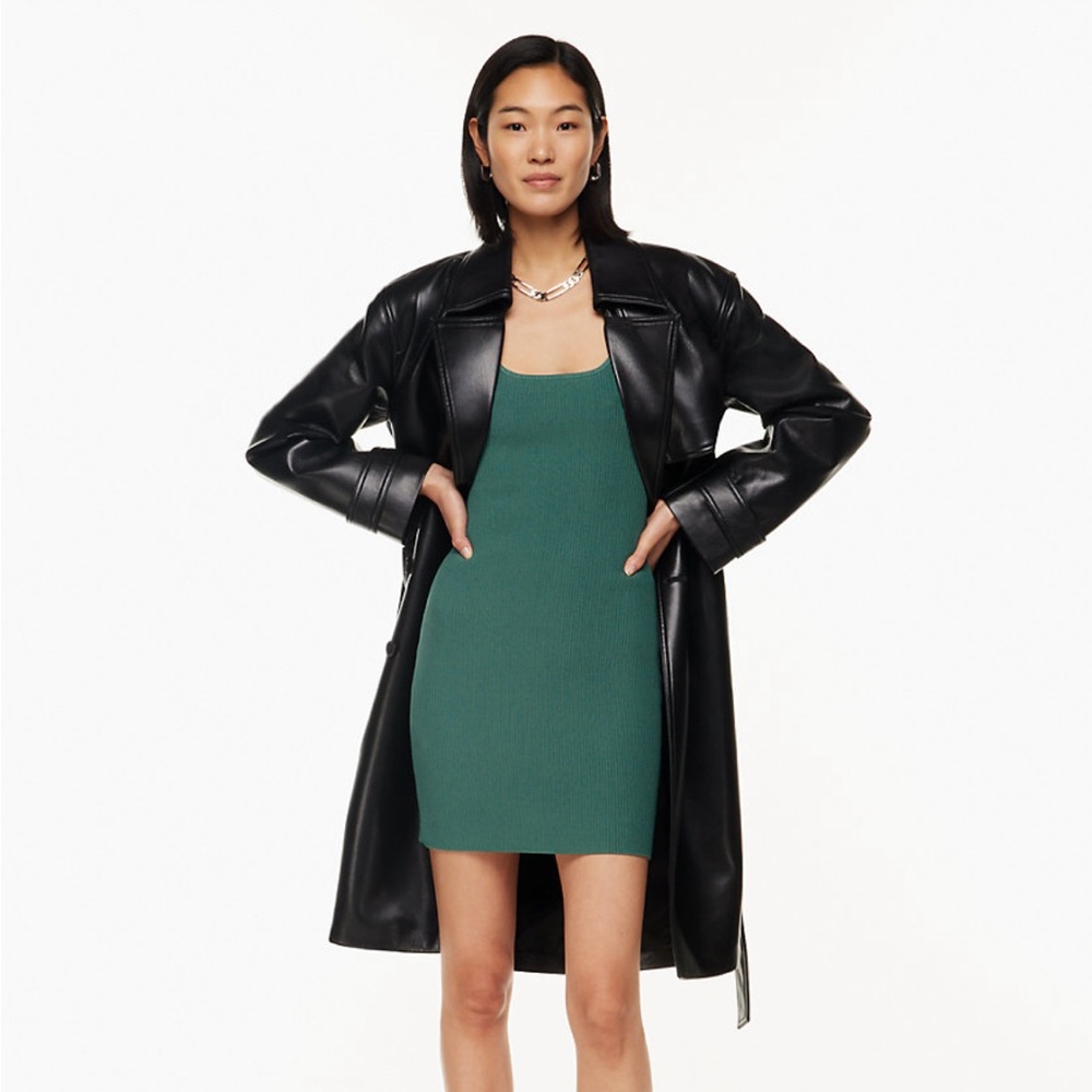 Aritzia Sculpt Knit Squareneck Mini Dress